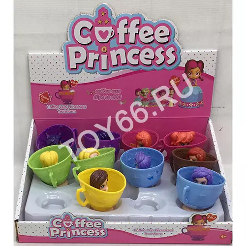 Принцесса в кофейной чашке 12 шт. в блоке