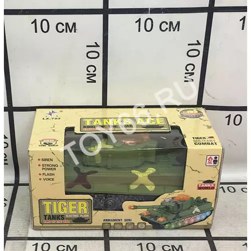 Танк на батарейках свет звук LX723