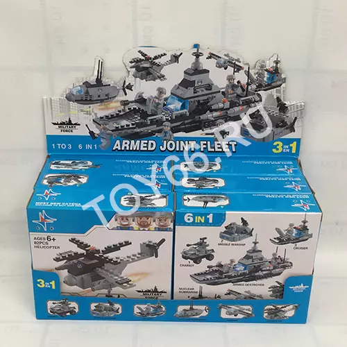 Конструктор Морской флот 6 шт в блоке LXA010