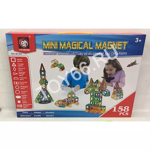 Конструктор Магнитный 158 дет. M158