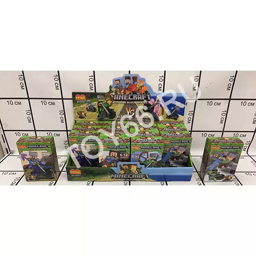 Конструктор Герои из кубиков 16 шт. в блоке SX10033