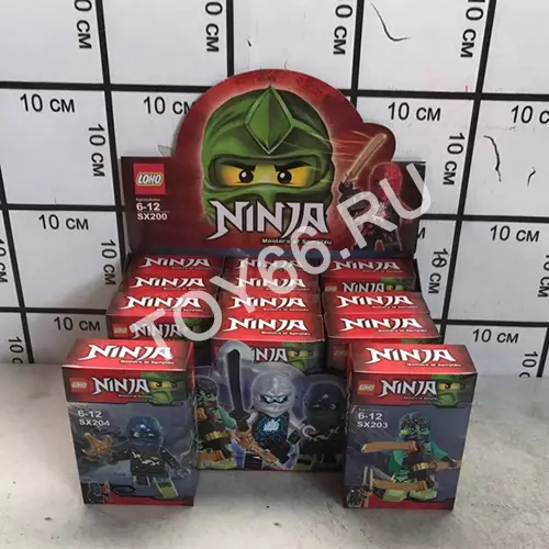 Конструктор Ниндзя 12 шт в блоке SX200