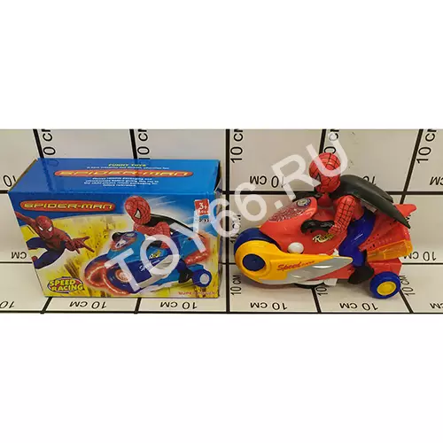 Паук на мотоцикле (на батарейках) T9390