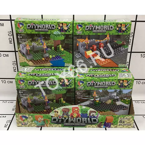 Конструктор Герои из кубиков 8 шт. в блоке TM7210