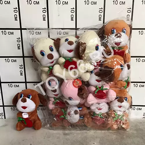 Щенок с мешком (музыкальный) 12 шт в уп. WA-43
