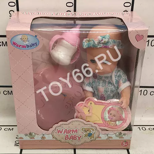 Пупс Warm baby с аксессуарами WZJ032A-1