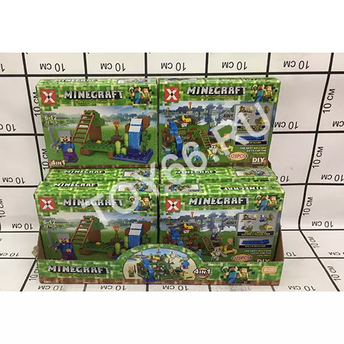 Конструктор Герои из кубиков 8 шт в блоке XY18013B