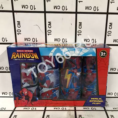 Пружинка-Радуга Человек-Паук 12 шт в блоке XZ01