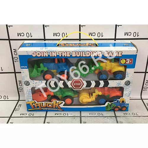 Трактор 4 шт. в наборе YD818-25 Трактор 4 шт. в наборе YD818-25