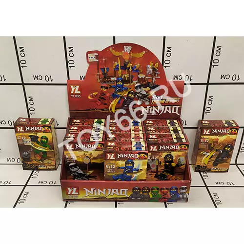 Конструктор Ниндзя 12 шт. в блоке YL835