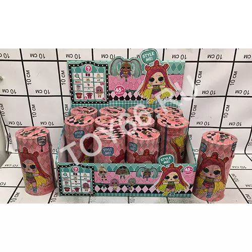 Кукла в шаре Волосотая 12 шт. в блоке YY3821