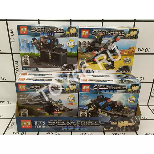 Конструктор Армия 8 шт. в блоке ZB338