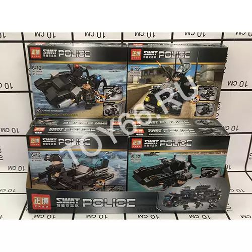 Конструктор Полиция 8 шт. в блоке ZB5526
