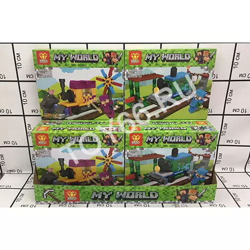 Конструктор Герои из кубиков 8 шт. в блоке ZB615