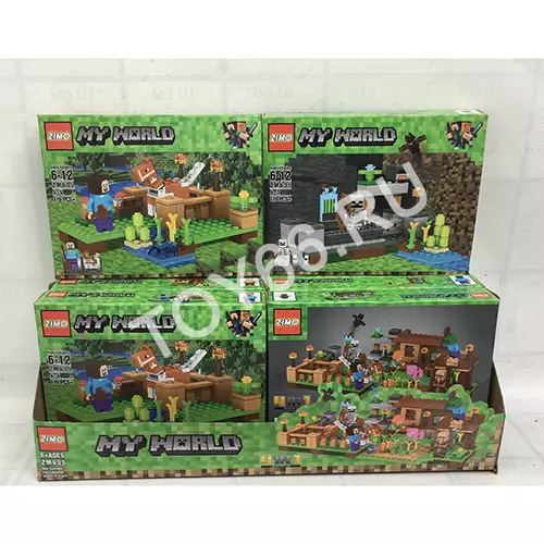 Конструктор Герои из кубиков 8 шт.в блоке ZM635