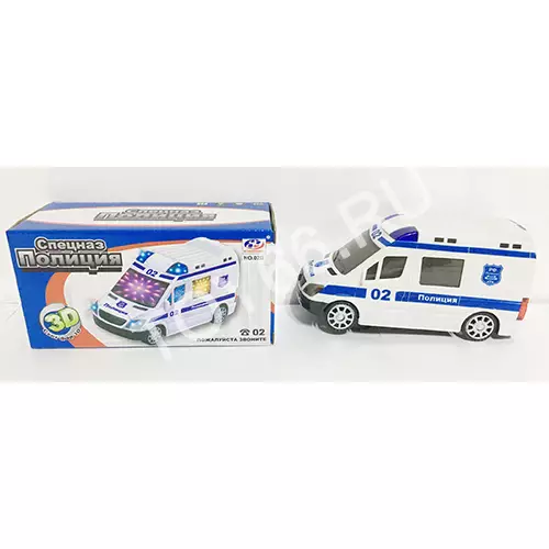 Машина Полиция 3D (свет, звук) 02B