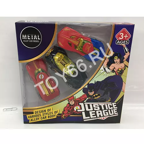 Машинки (металл) Супергерои 3 шт. в наборе 1689