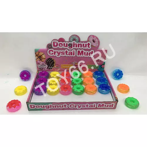 Лизун Пончики 24 шт. в блоке 28464