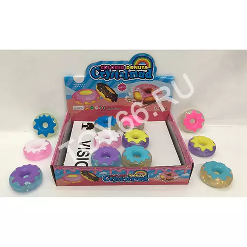 Лизун Пончики 24 шт. в блоке 28469