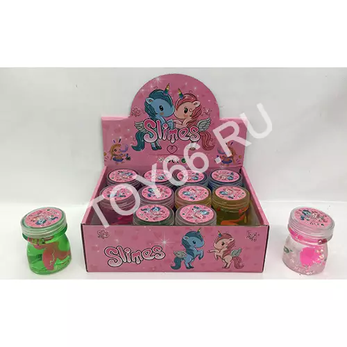 Слайм с фламинго 12 шт. в блоке 28476