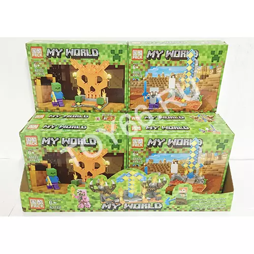 Конструктор Герои из кубиков 8 шт. в блоке 63022