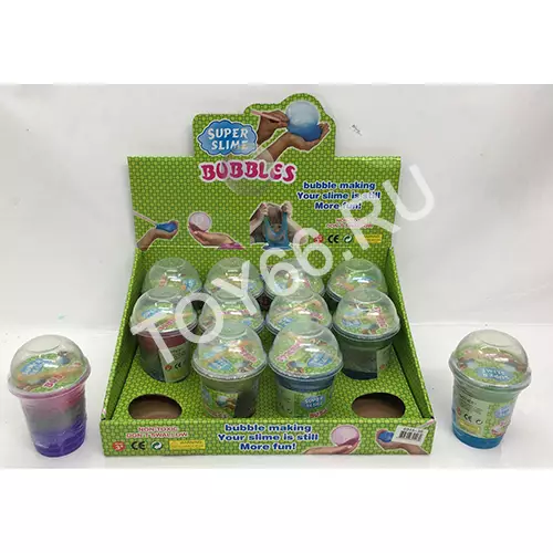 Слайм Bubble 12 шт. в блоке 6345-36