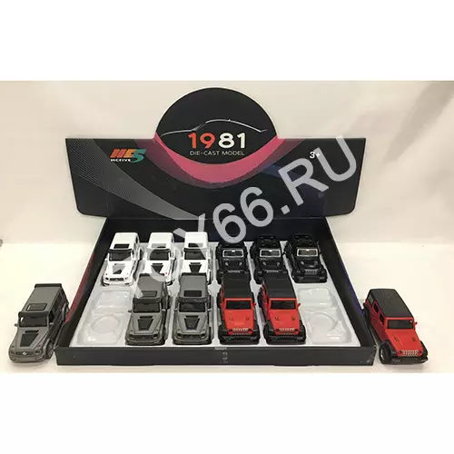 Машинки металл Гелентваген, Джип 12 шт в блоке 6636-60B