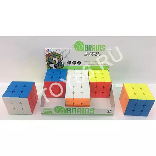Кубик рубика 3х3 6 шт в блоке 8733-1