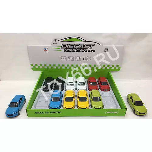 Машинки Мини 12 шт. в блоке HT11-3A