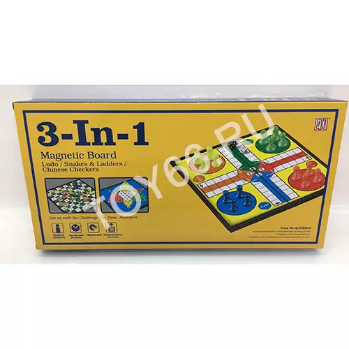 Настольная игра 3в1 на магнитной доске QX58812