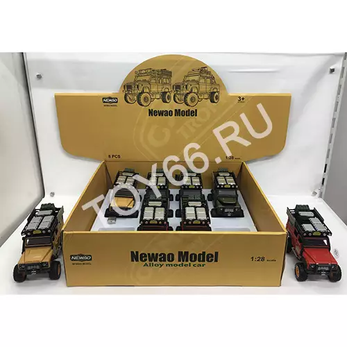 Машинка металл Джип 8 шт в блоке XA2833B