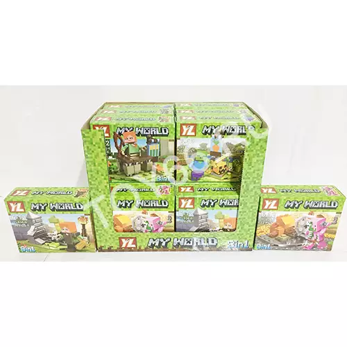 Конструктор Герои из кубиков 16 шт. в блоке YL836