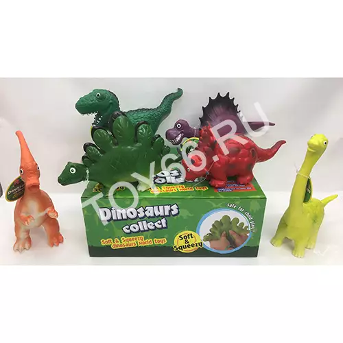 Динозавры 6 шт в блоке 1002A