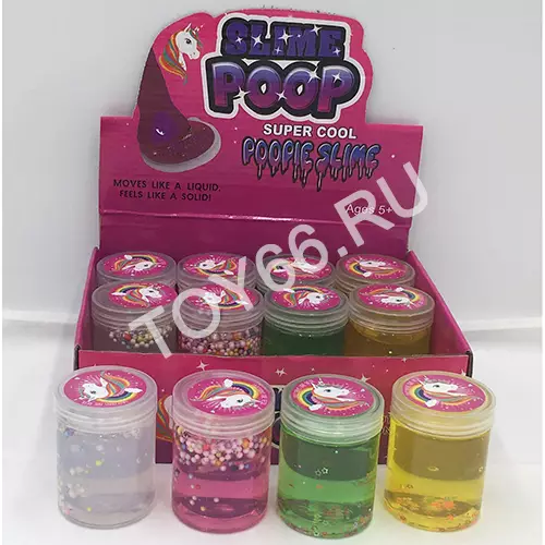 Слайм Poop 12 шт. в блоке 1946-17