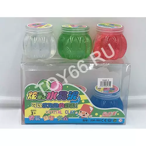 Слайм 6 шт. в блоке 1946-3