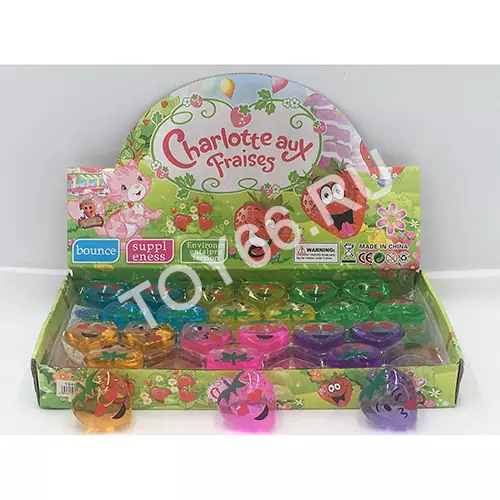 Лизун Клубнички 48 шт. в блоке 1946-39