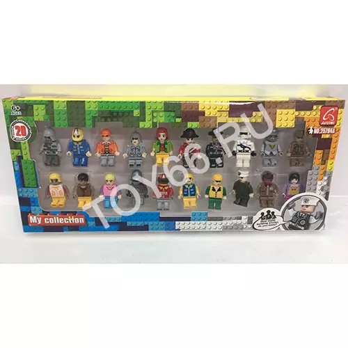 Фигурки Герои из кубиков 20 шт. в наборе 25794A-B-C-D