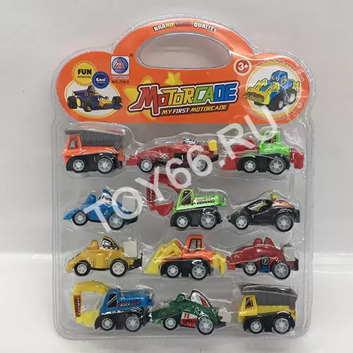 Грузовые машинки 12 шт. в наборе 278-2