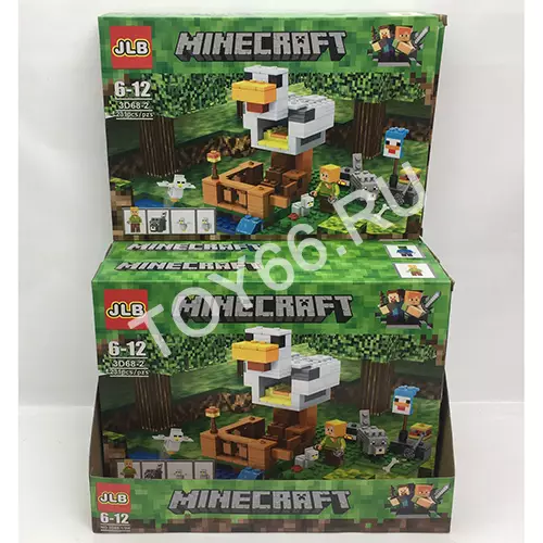 Конструктор Герои из кубиков 4 шт. в блоке 3D68-1-2H