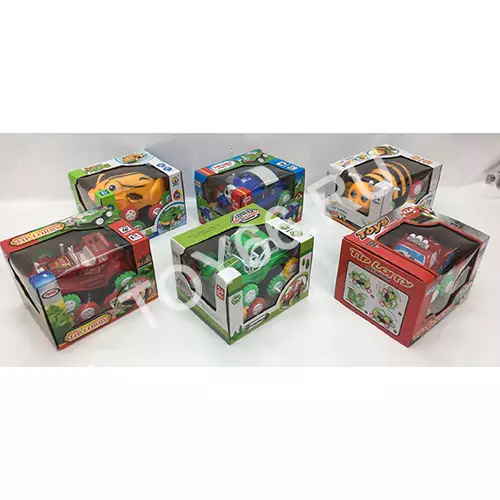 Машинки на батарейках 12 шт. в блоке 612C