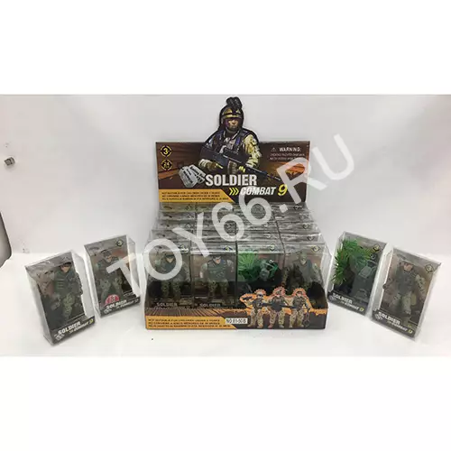 Фигурки солдат 24 шт. в блоке 81-50B