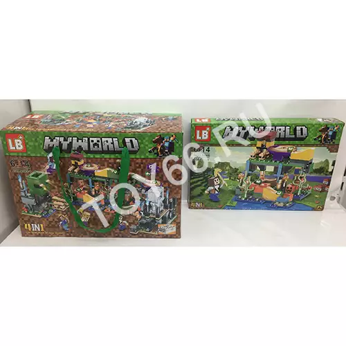 Конструктор Герои из кубиков 4 шт. в блоке LB565-1