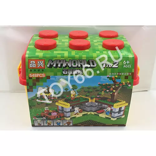 Конструктор Герои из кубиков 548 дет. LXA054