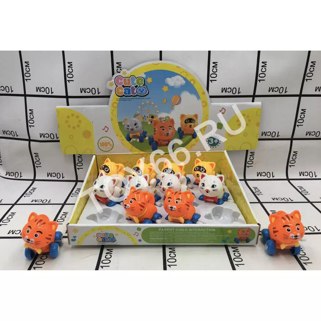 Заводная игрушка в блоке Животные 12 шт. в блоке 0886