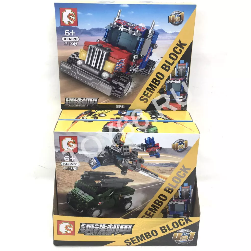 Конструктор Трансформеры 4 шт. в блоке 103225-28