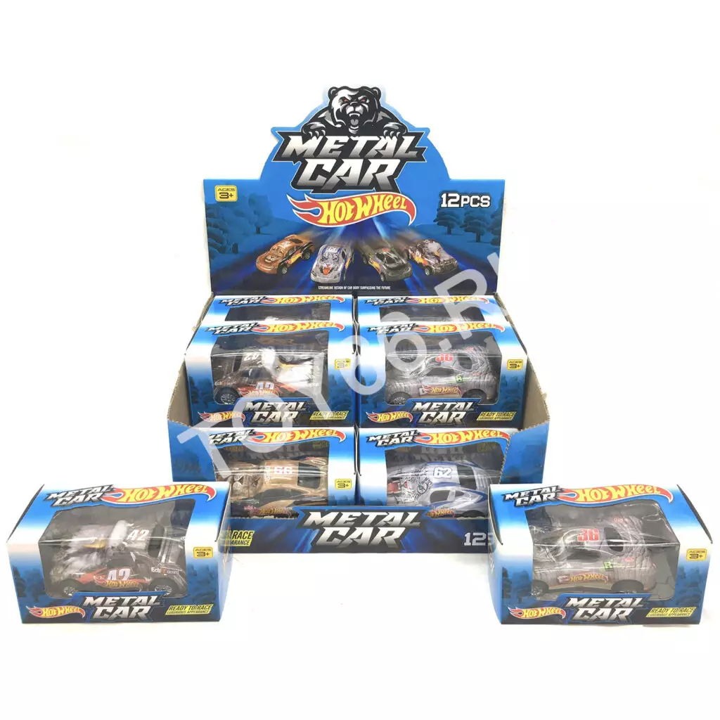 Модельки Хот Вилс 12 шт. в блоке 1312D