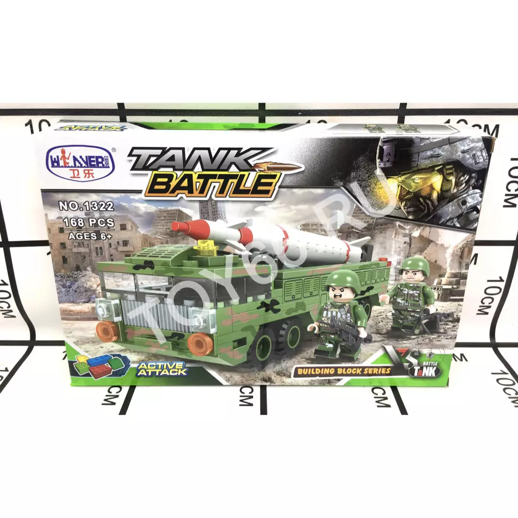 Конструктор Танк 168 дет. 1322