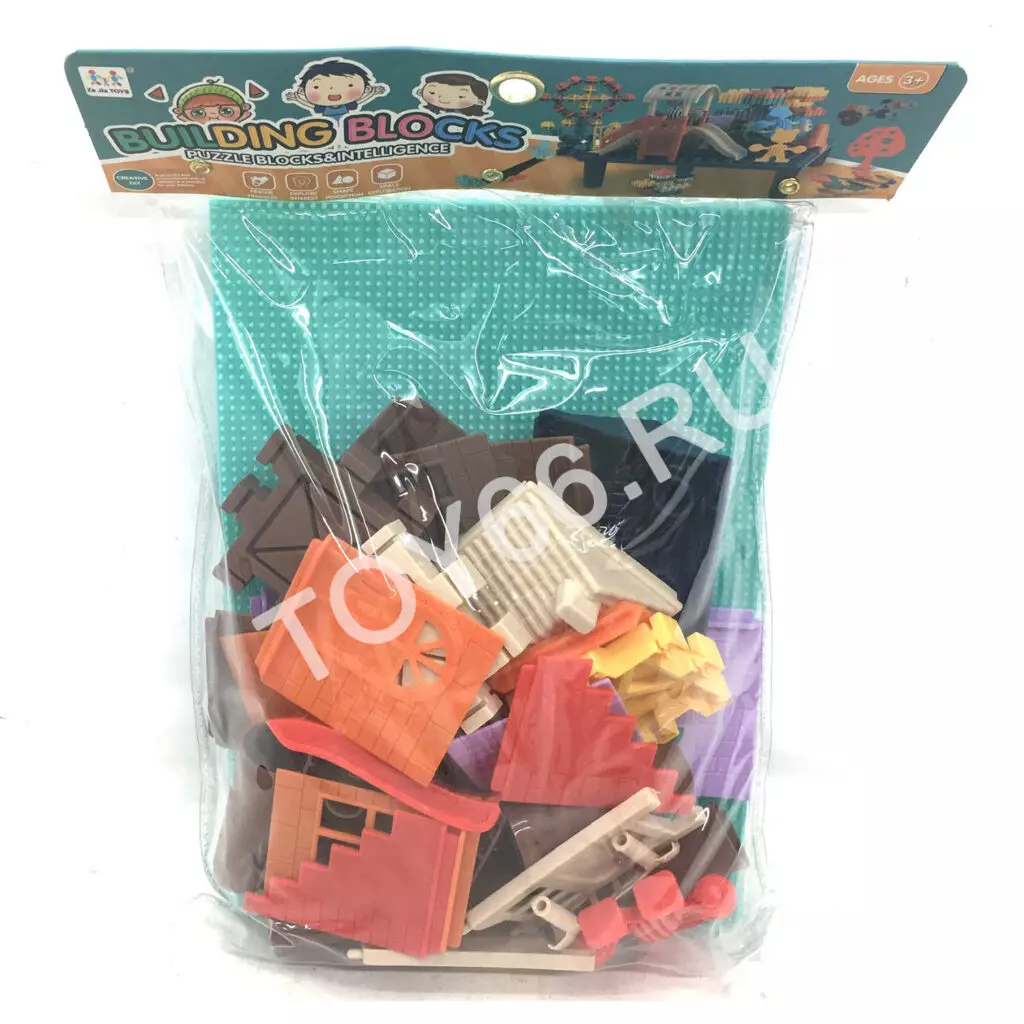 Конструктор для малышей парк развлечений,6 шт в блоке 139-14