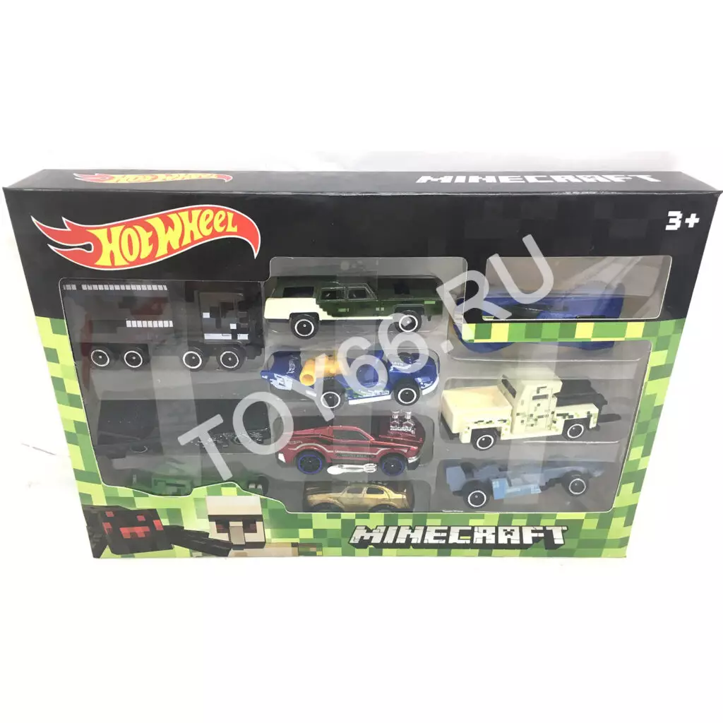 Модельки Хот Вилс 10 шт. в блоке 1604-11