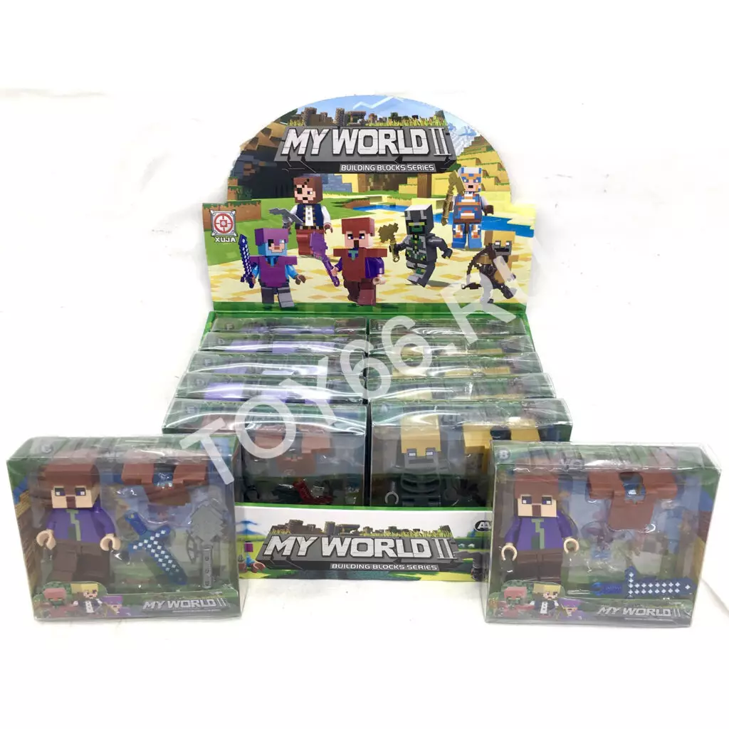 Фигурки Герои из кубиков 12 шт. в блоке 19-22